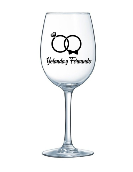 Copa personalizada con vinilo