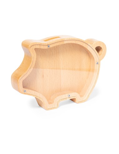 Hucha cerdito madera