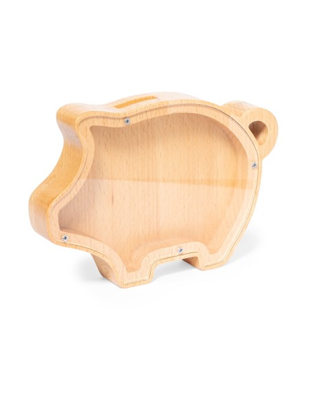 Hucha cerdito madera