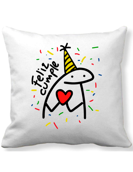 Cojín feliz cumpleaños