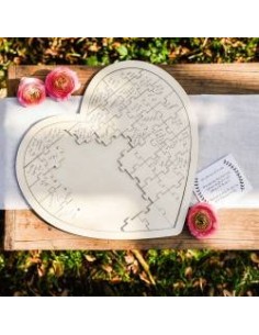 Puzzle para firmas corazón 2