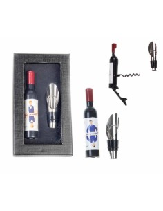 Set sacacorchos magnético + tapón