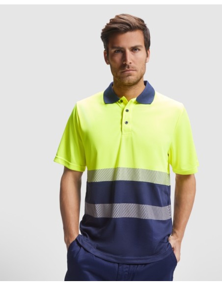 Polo alta visibilidad manga corta