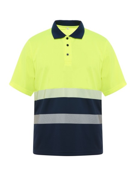 Polo alta visibilidad manga corta