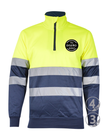 Sudadera con media cremallera