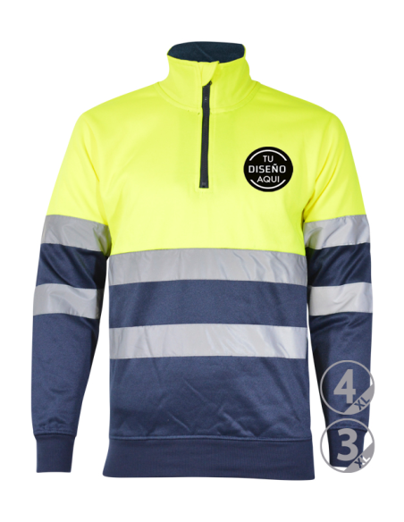 Sudadera con media cremallera