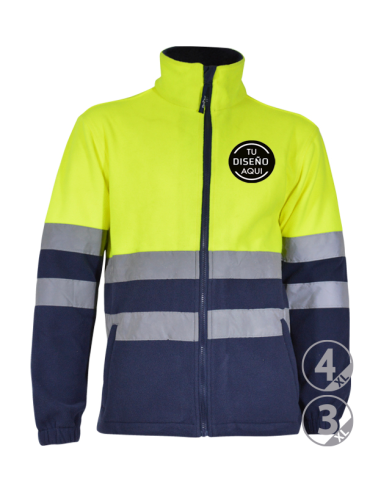 Sudadera alta visibilidad cremallera