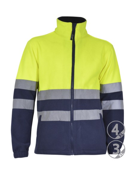 Sudadera alta visibilidad cremallera