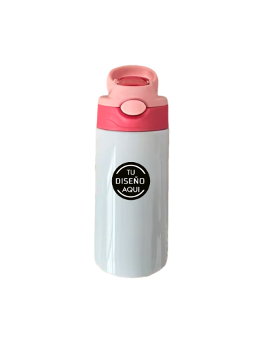 Botella con tapa abatible