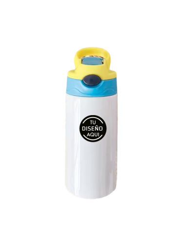 Botella con tapa abatible
