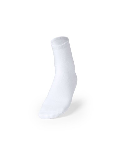 Calcetines de poliéster blanco