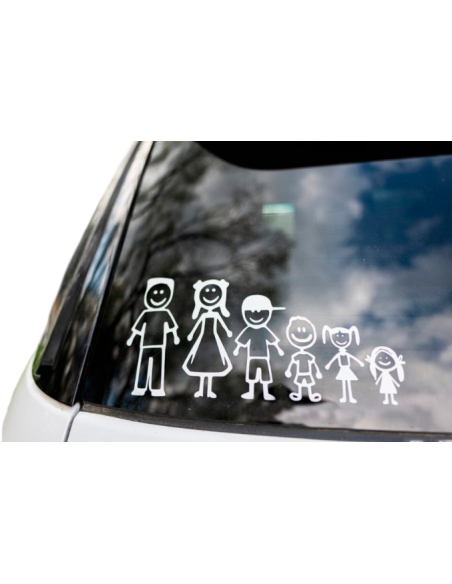 Vinilo familia para coche