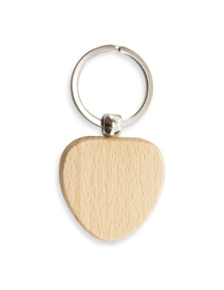 Llavero corazon madera
