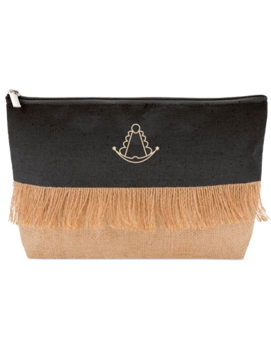 Bolso neceser con flecos