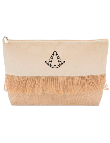 Bolso neceser con flecos