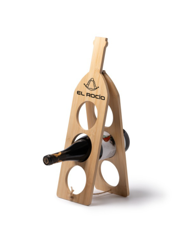 Botellero de bambú virgen